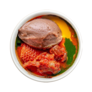 Amala with Ewedu & Gbegiri Soup